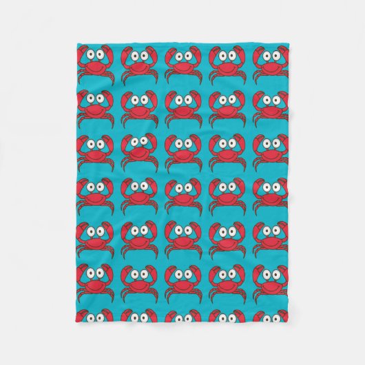 ラブカニ フリースブランケット (正面)