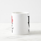 ラブカパレッドハイビスカス11oz コーヒーマグカップ (中央)