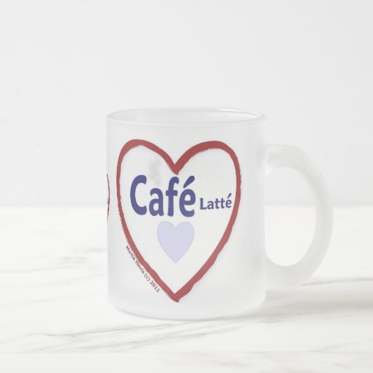 ラブカフェラッテ – フロストマグカップ (右)