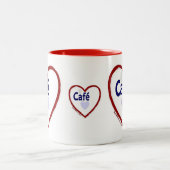 ラブカフェ – Two-Tone Mug ツートーンマグカップ (中央)
