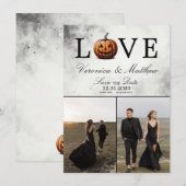 ラブカボチャ日付カードを保存 セーブザデート (正面/裏面)