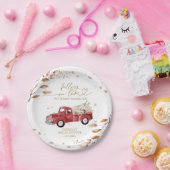 ラブカボチャ秋ベビーシャワー ペーパープレート (パーティー)