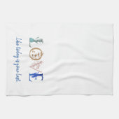 ラブカラフル引用文装飾 キッチンタオル (横)