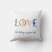 ラブカラフル引用文装飾 クッション (裏面)