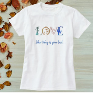 ラブカラフル引用文装飾 Tシャツ