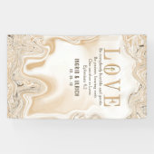 ラブカラメルマーブルスワール聖なる書物、 経典エペソ4:2 横断幕 (横)