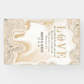 ラブカラメルマーブルスワール聖なる書物、 経典エペソ4:2 横断幕 (横)