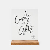 ラブカリグラフィカード&ギフトハートブラックID940 アクリルサイン (正面)