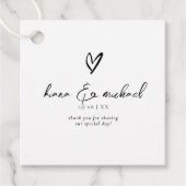 ラブカリグラフィサンキューハートブラックB&W ID940 フェイバータグ (正面)