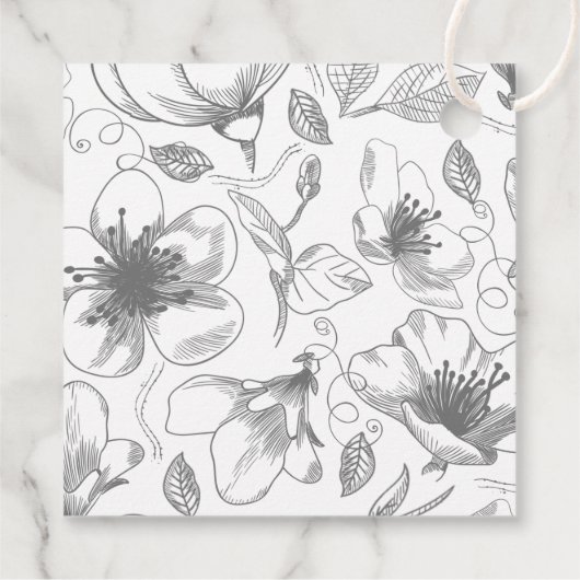 ラブカリグラフィサンキューハートホワイトB&W ID940 フェイバータグ (裏面)