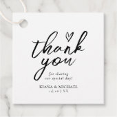 ラブカリグラフィサンキューフローラブラックB&W ID940 フェイバータグ (正面)