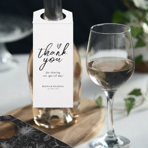 ラブカリグラフィサンキューフローラブラックB&W ID940 ボトルネックタグ