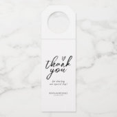 ラブカリグラフィサンキューフローラブラックB&W ID940 ボトルネックタグ (正面)