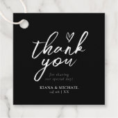 ラブカリグラフィサンキューフローラホワイトB&W ID940 フェイバータグ (正面)