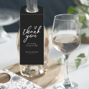 ラブカリグラフィサンキューフローラホワイトB&W ID940 ボトルネックタグ