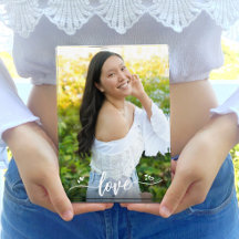 ラブカリグラフィスクリプトハートカスタムKeepsake