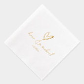 ラブカリグラフィーハートID940 箔ナプキン (右)