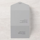 ラブカリフ結婚トのB&W ID940 オールインワン招待状 (外側)