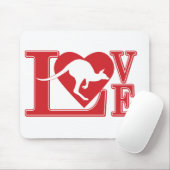 ラブカンガルー マウスパッド (マウス)