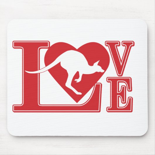 ラブカンガルー マウスパッド (正面)