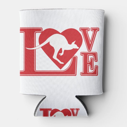 ラブカンガルー 缶クーラー (正面)