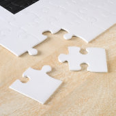 ラブカンザスシルエットマップシェイプブラックシャルボード ジグソーパズル (側面)