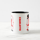 ラブカントリーライン踊りカパーソナライズされたウト ツートーンマグカップ (中央)