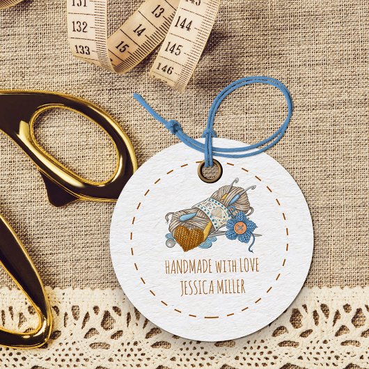 ラブカントリー糸クラフトホワイト手作り フェイバータグ