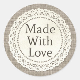 ラブカントリー素朴レースで作られる ラウンドシール