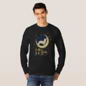 ラブカーディガンウェルシュコーギーズトゥザムーン Tシャツ (正面フル)