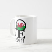 ラブカーディフウェールズ11oz コーヒーマグカップ (正面左)