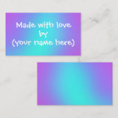 ラブカードで作パーソナライズされたる 名刺 (正面/裏面)