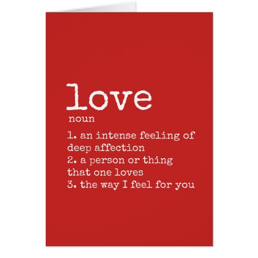 ラブカードのバレンタインデーの定義 (正面)