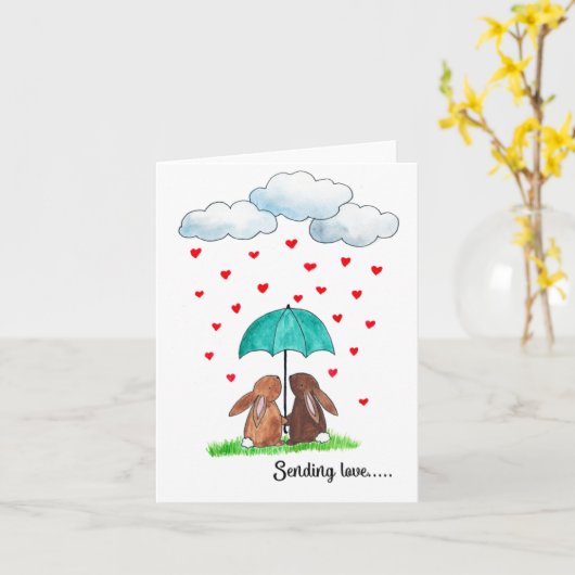 ラブカードの送信 カード (黄色い花)