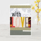 ラブカードを添えて カード (黄色い花)