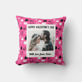 ラブカード付きハッピーバレンタインデー クッション (正面)