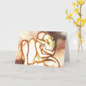 ラブカード オーダーメイド ハグカード 愛のメッセージ カード (黄色い花)