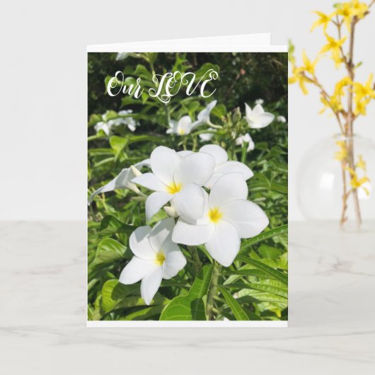 ラブカード カード (黄色い花)