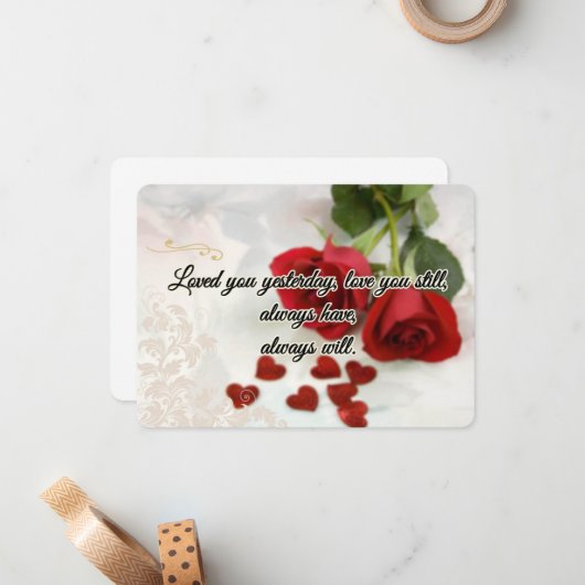 ラブカード ノートカード (正面/裏面インサイチュ)