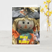 ***ラブカード*** ハロウィンや秋のどの日でも カード (黄色い花)