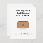 ラブカード • パートナーへのキュートな記念日の贈り物 シーズンカード (正面/裏面)