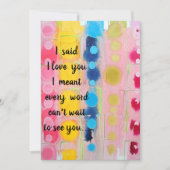 ラブカード 案内状 (正面)