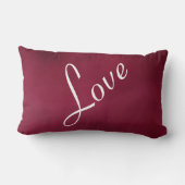 ラブカーミンレッドソフトパステルカラートーン ランバークッション (裏面)
