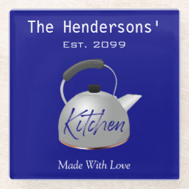 ラブガラスクラシックコースター製のキッチン ガラスコースター