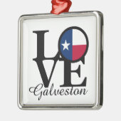 ラブガルベストンクリスマスオーナメント メタルオーナメント (左)