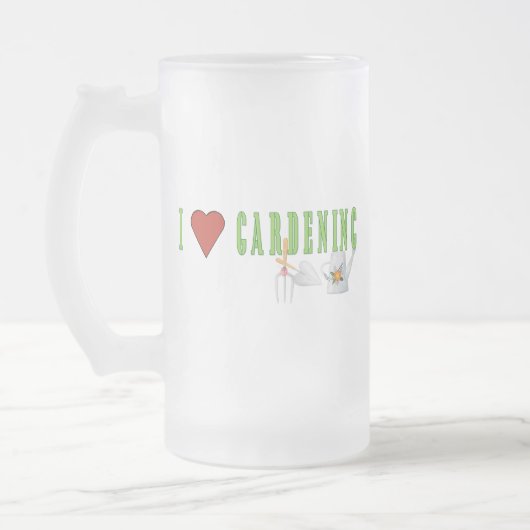 ラブガーデニング フロストグラスビールジョッキ (左)