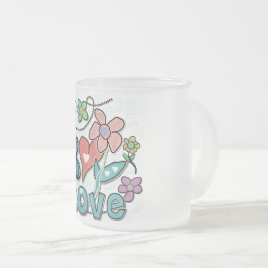 ラブガーデン フロストグラスマグカップ (正面右)