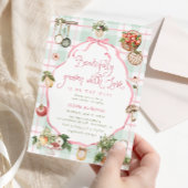 ラブガールのベビーシャワーで美しく成長 招待状