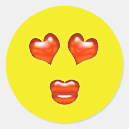 ラブキス絵文字 ラウンドシール