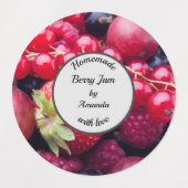 ラブキッチンアクセサリーフォトジャム付き手作り ラベル (デザイン2)